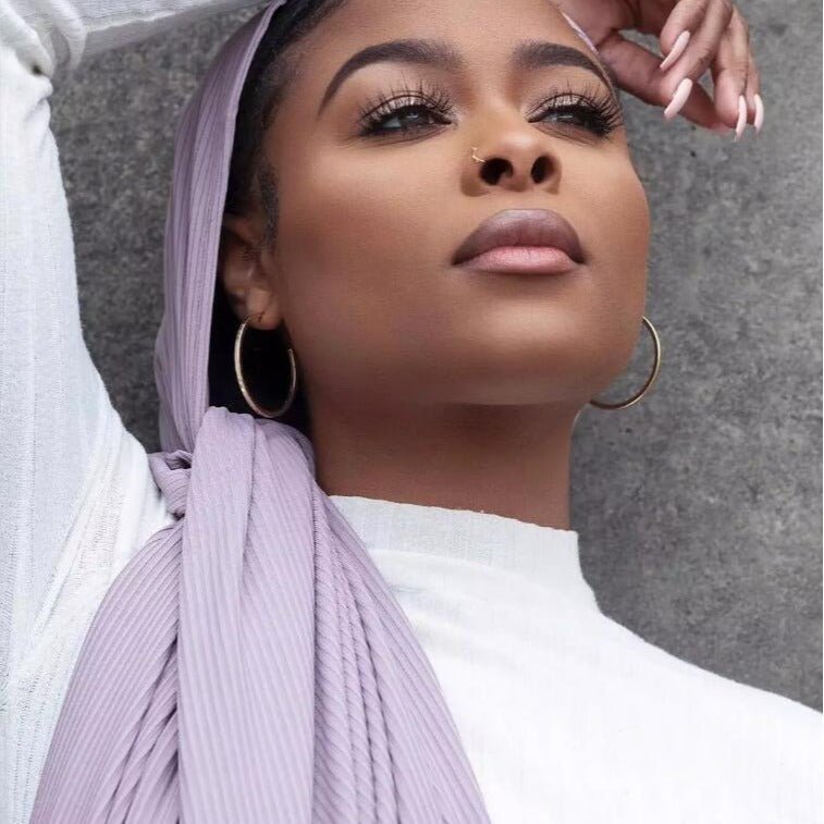 Mariam's Collection Breathable Stretch Knit Scarf Hijab (MH189) — construction detail
