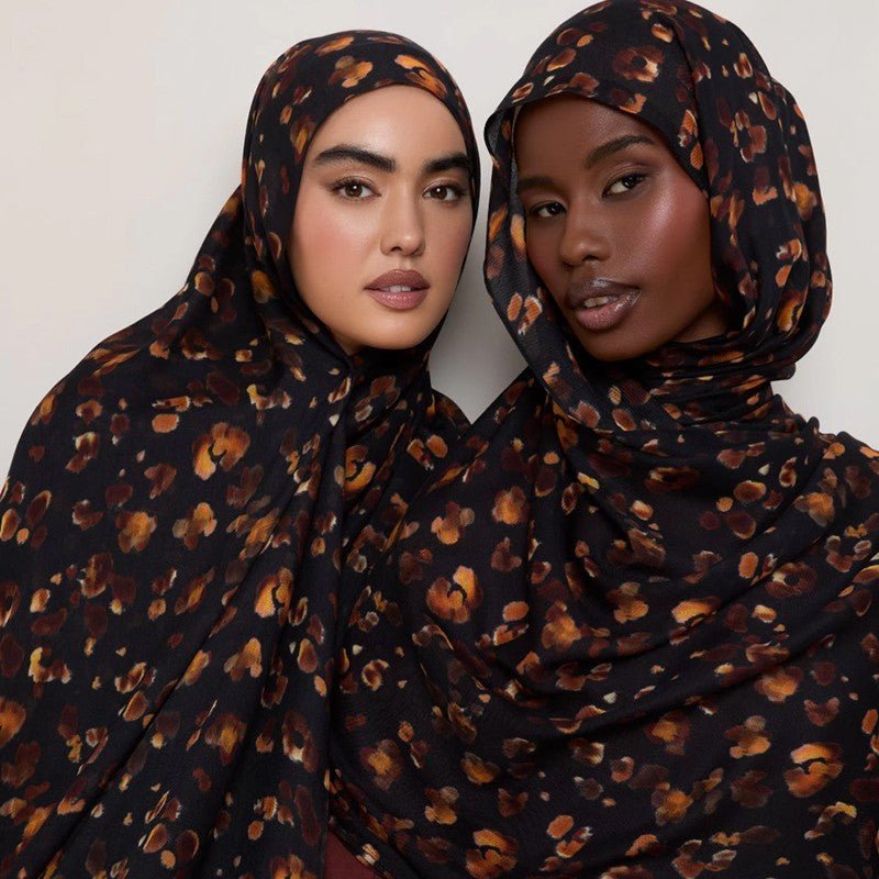 Mariam's Collection ‌Breathable Versatile Stylish Headscarf Floral-Print Hijab (MH177) — main product shot