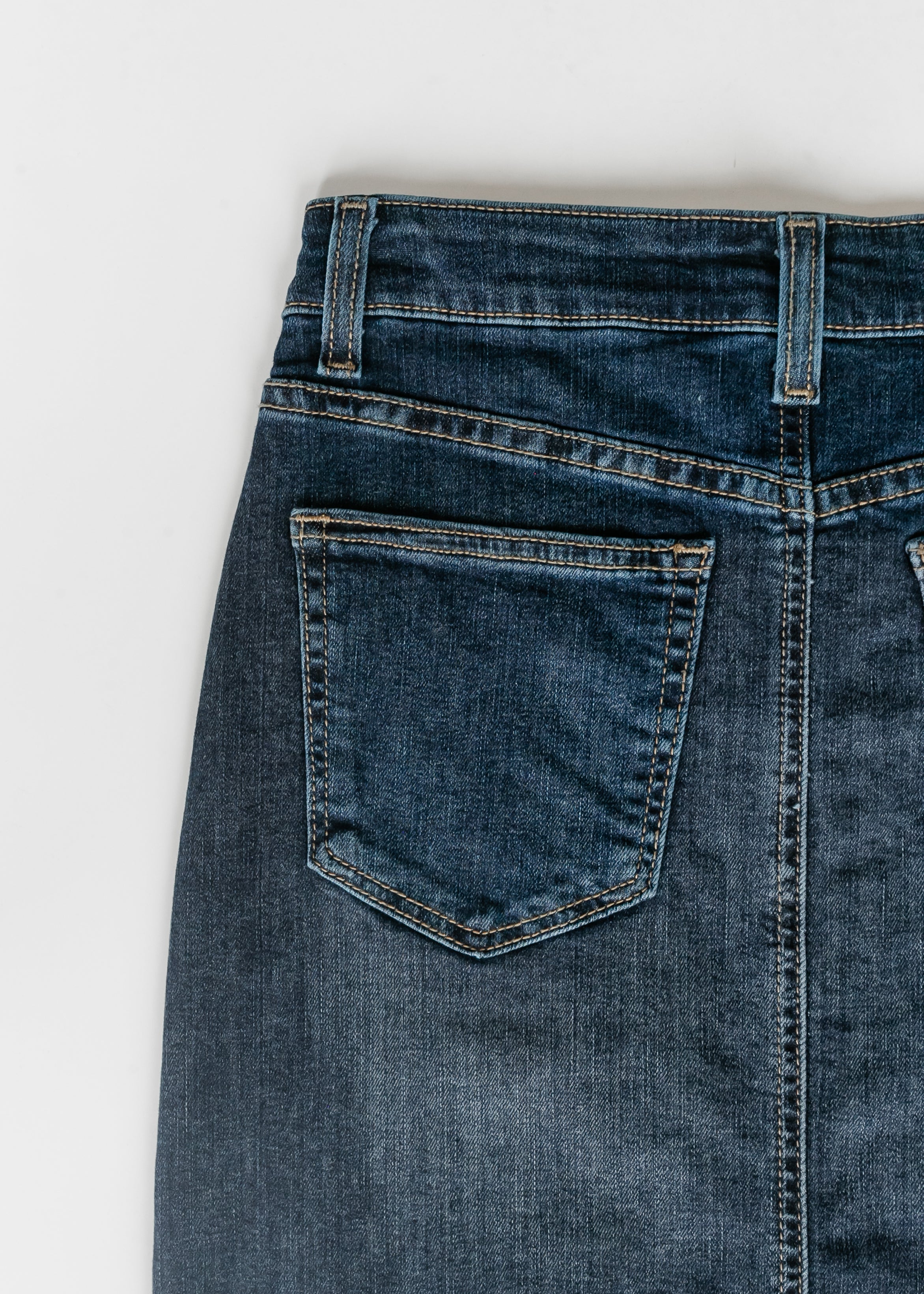 Inherit Co. Bria Dark Wash Denim Maxi Skirt — packaging