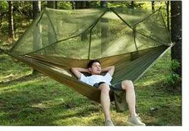 Bug-Free Camp Hammock: Serene Outdoor Relaxation with Mosquito Protection for Two