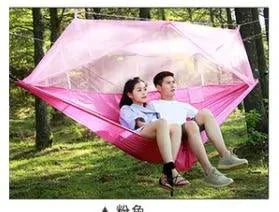 Bug-Free Camp Hammock: Serene Outdoor Relaxation with Mosquito Protection for Two