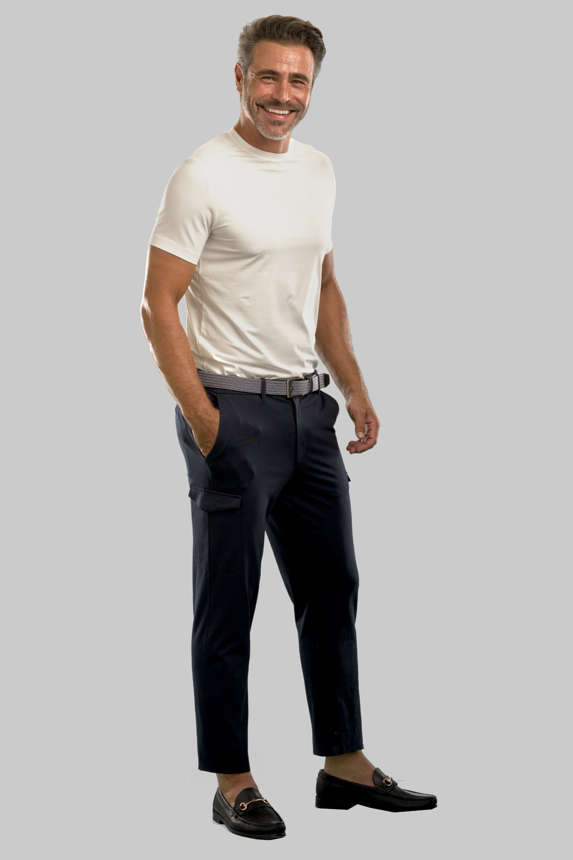 Buki Buki Cinqo Tech Tee - White — lifestyle context