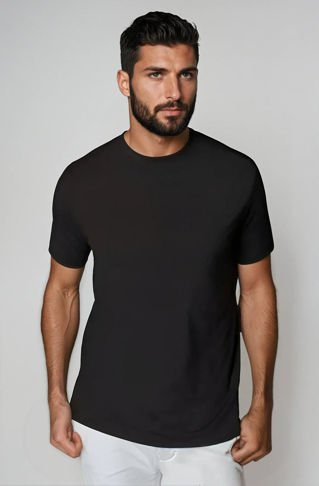 Buki Buki Cinqo Tech Tee  - Black — detail close-up