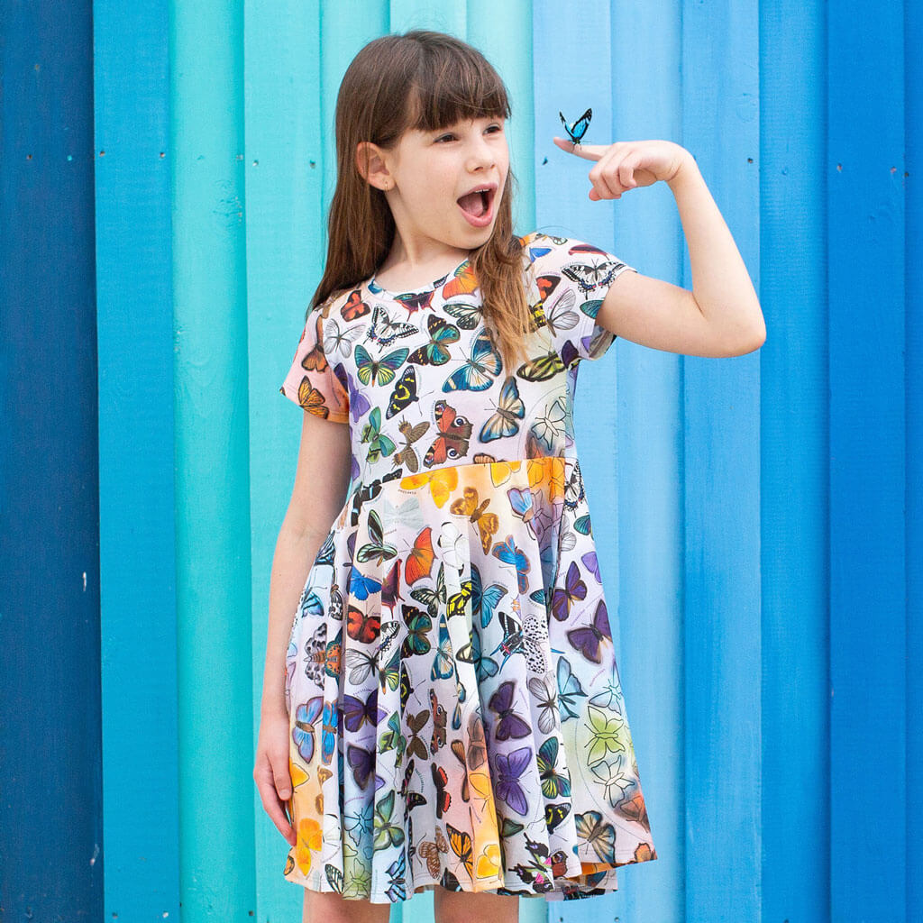 Princess Awesome & Boy Wonder Butterfly Evolution Super Twirler Dress with Pockets — main product shot