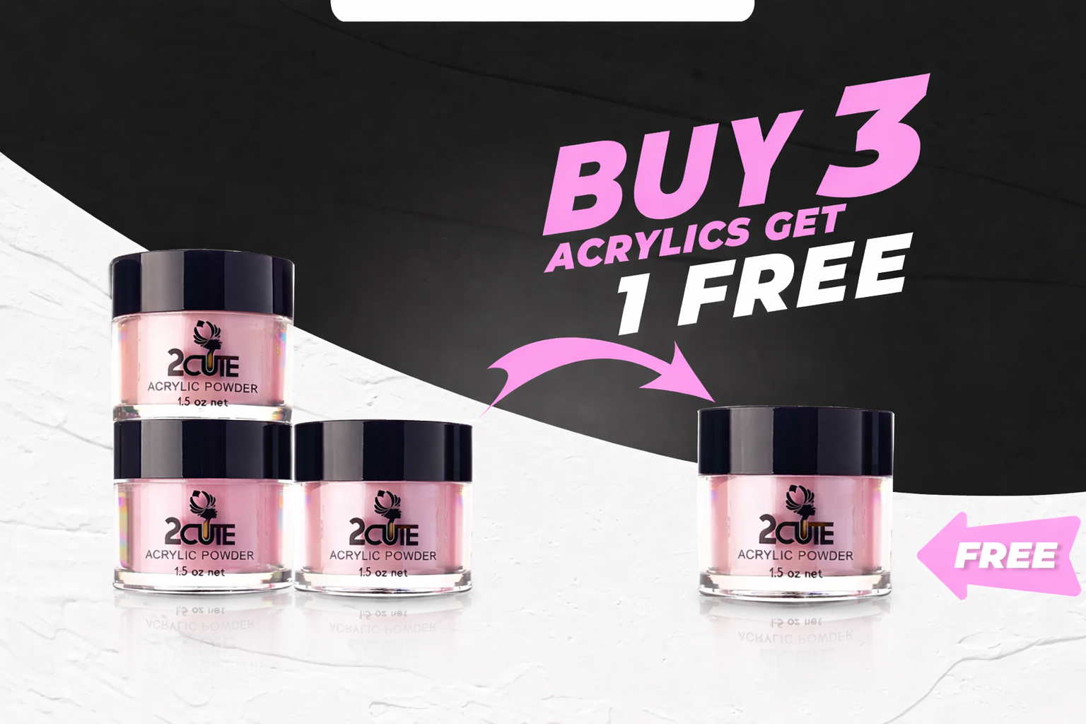 Buy 3 Acrylics Get 1 FREE – 2Cute Nails