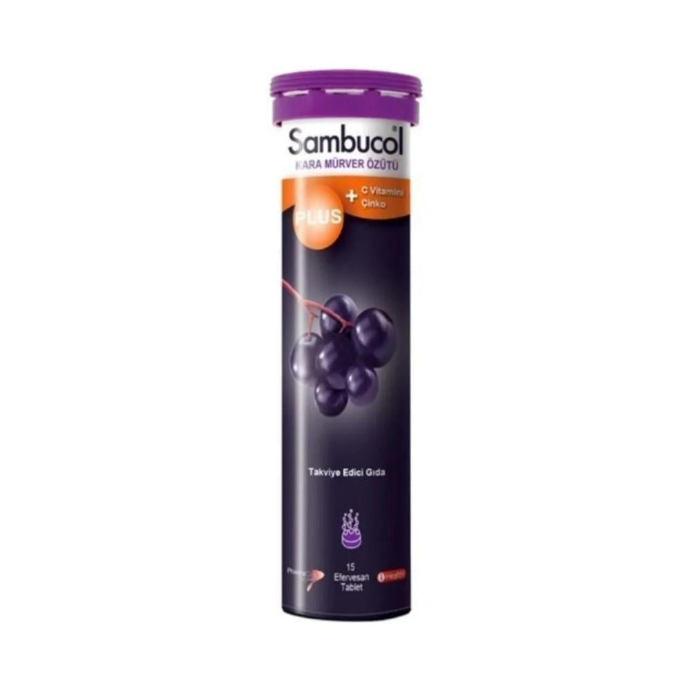 Sambucol Effervescent Vitamin C Supplement with Black Elderberry - Natural Immune Booster for Cold & Flu Relief