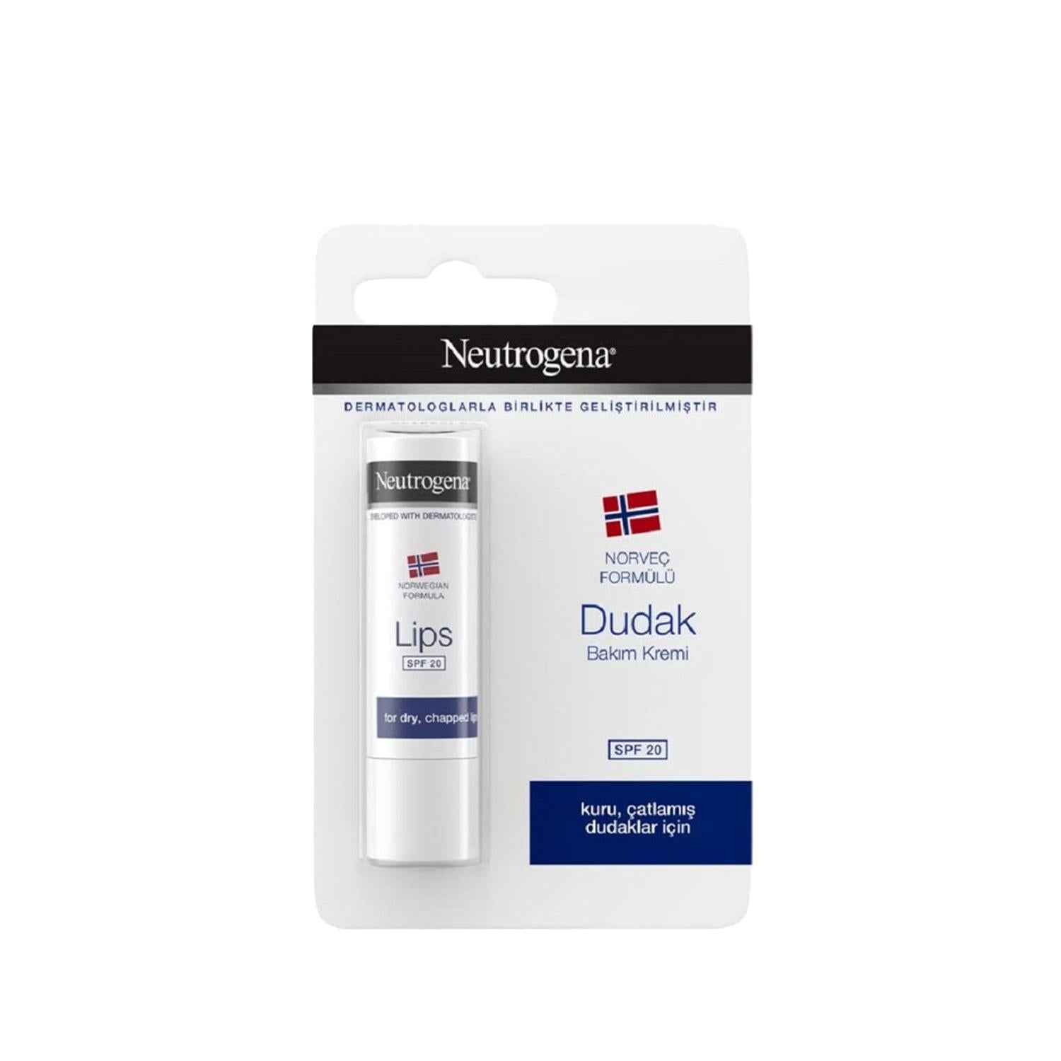 Neutrogena Lip Balm with SPF 20 Protection - Moisturizing, Compact, and Travel-Friendly