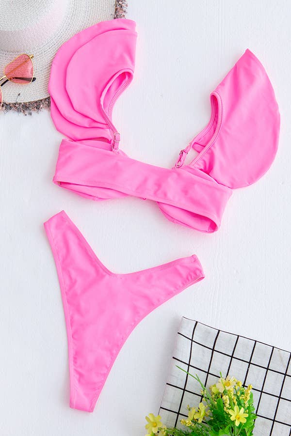 Pretty Little Patriot Pretty Little Patriot Presley Pink Bikini — detail shot 7