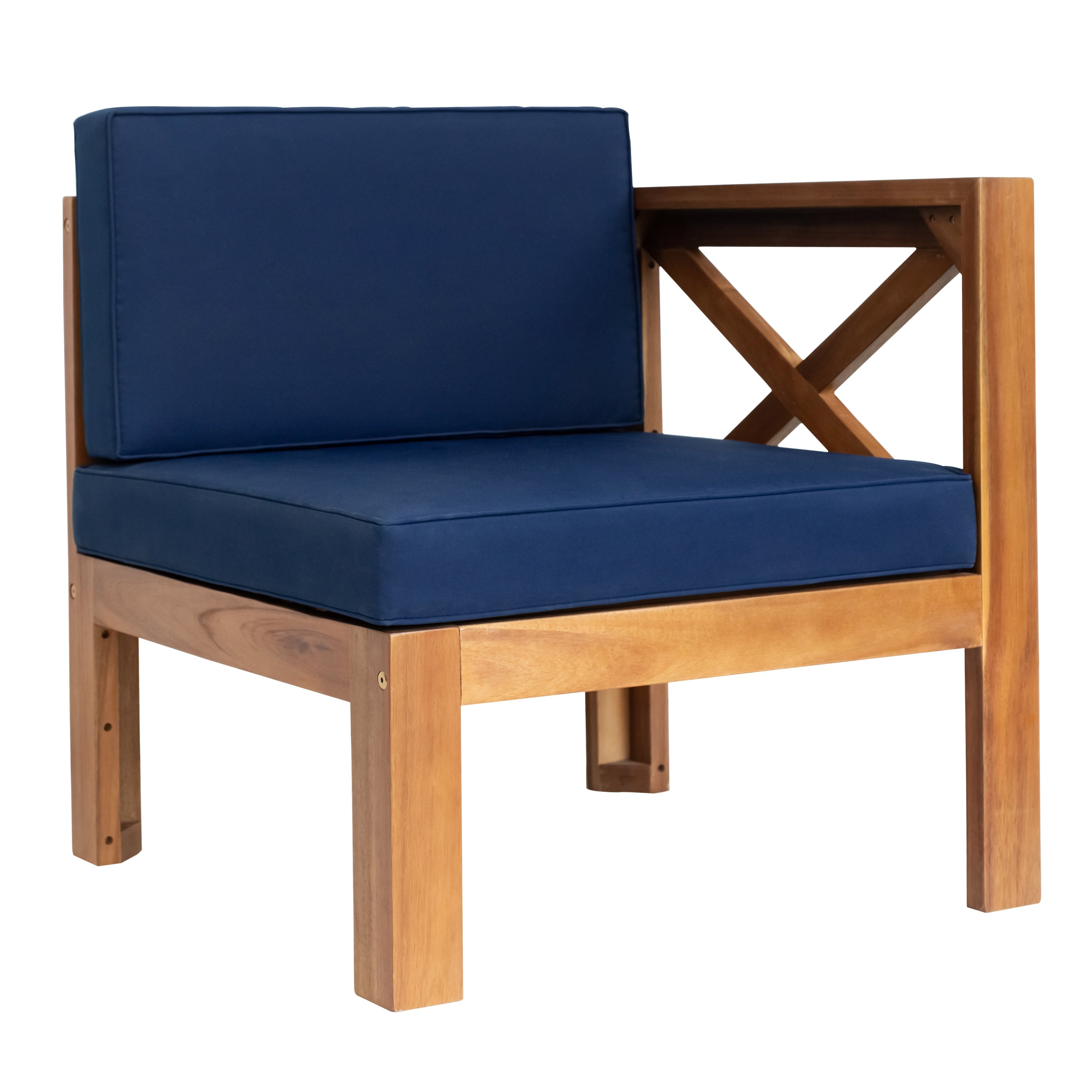 Alora 5-Piece Outdoor Patio Wood Sectional Sofa Set With Cushions (SAK31297) – SAKSBY WHOLESALE, view 10