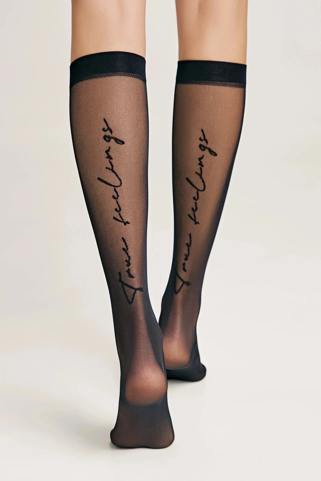 TheRanok.com Fantasy Knee Highs Conte True Love - Elastic Band and Printed Design — size reference
