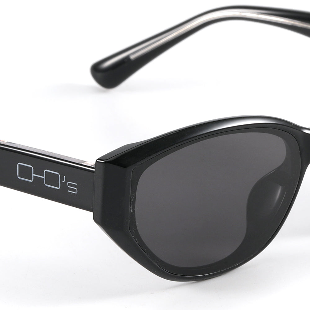 OHO's OHO's RIDGE Sunglasses — Angular Ridge Silhouette — OHO's branding close-up