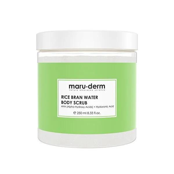 Maruderm Brightening Body Scrub with AHA, Hyaluronic Acid - Gentle Exfoliation for Smoother, Brighter Skin - 8.45 fl oz