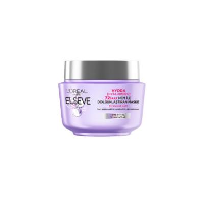 Loreal Elseve Hydra Hyaluronic Acid Hair Mask: 72-Hour Hydration & Plumping for Dry Hair, Volumizing, Lightweight 300ml
