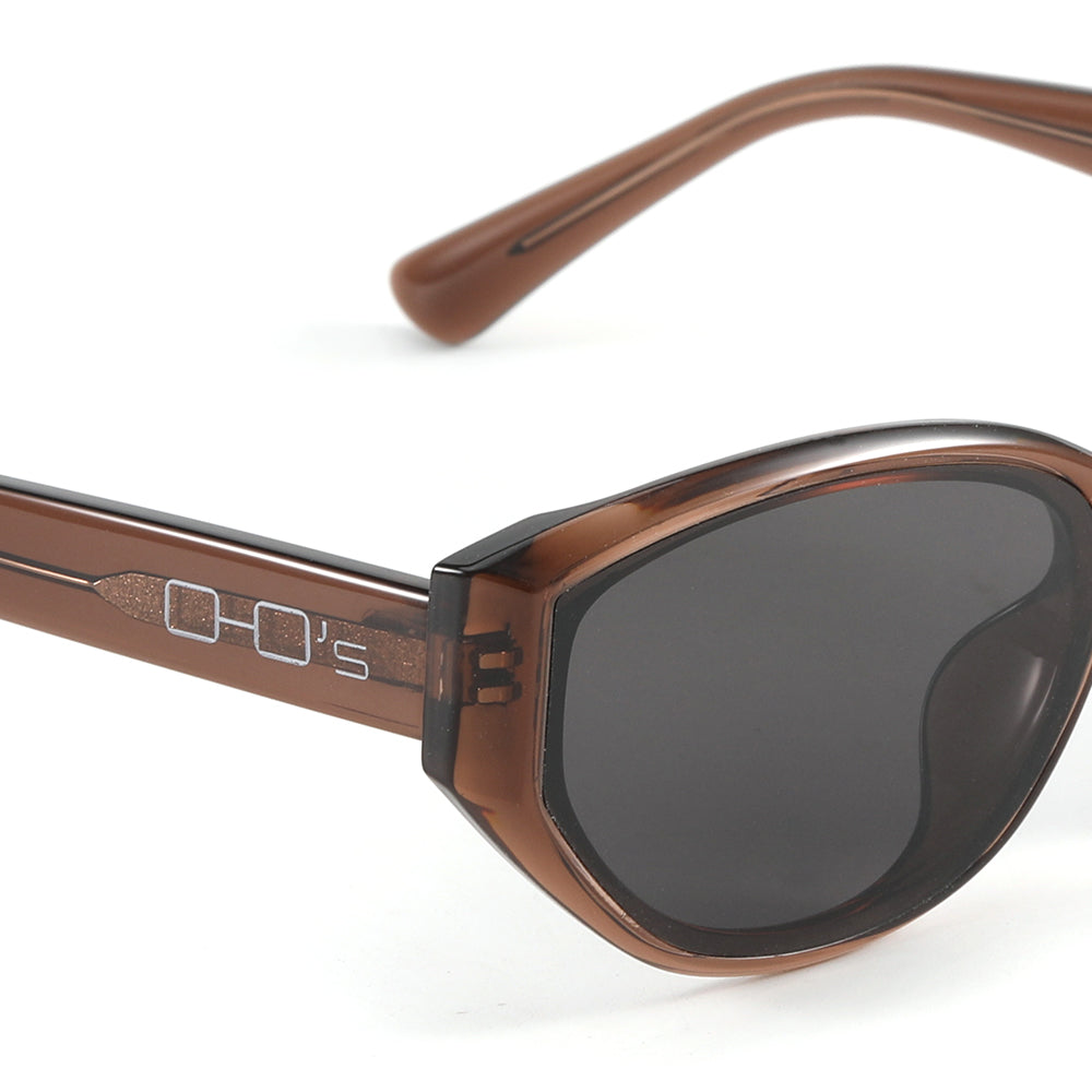 OHO's OHO's RIDGE Sunglasses (Color Variant 3) — Angular Ridge Silhouette — OHO's branding close-up