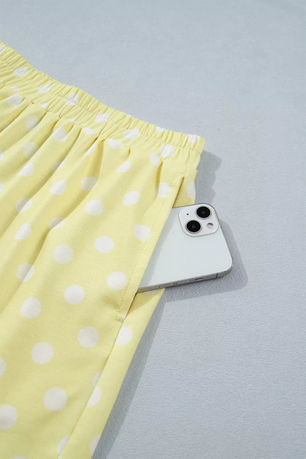 Polka Dot Short Sleeve Top and Shorts Set
