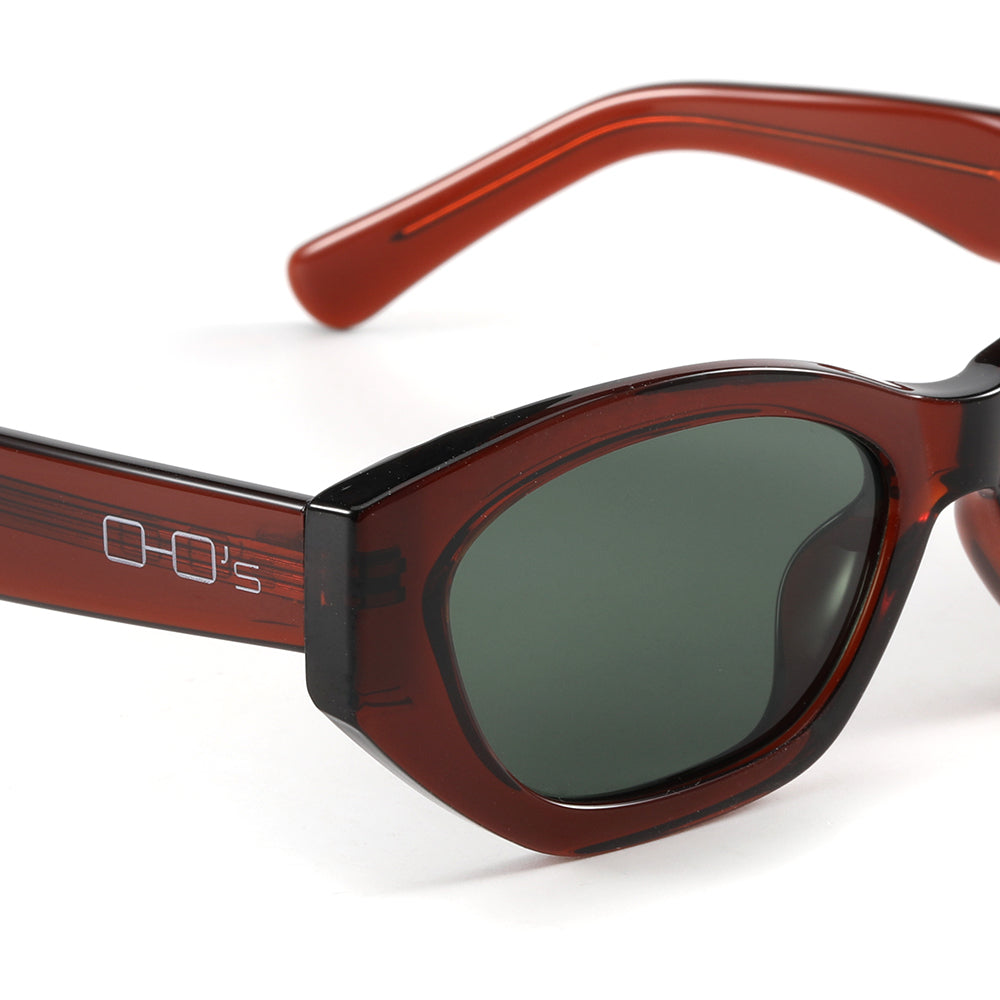 OHO's OHO's CHIC Sunglasses (Color Variant 2) — Polished Sleek Frames — OHO's branding close-up