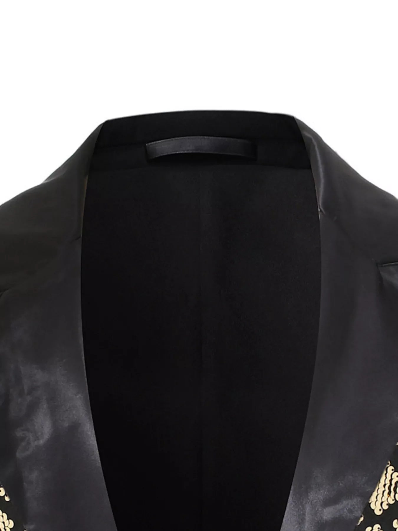 Men's Sequin One Button Blazer