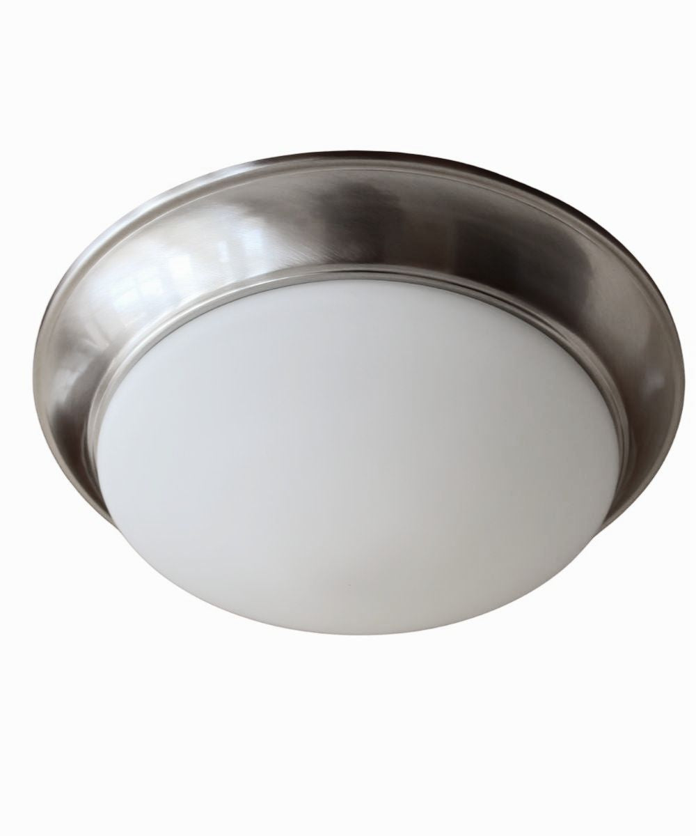 13"w 1-Light LED Flush Mount Ceiling Light Fixture Brushed Nickel Finish by RP Lighting – LampsUSA