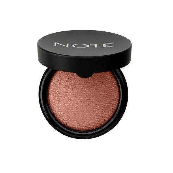 Note Baked I_õltõlõ Highlighter Allõk: Vintage Pink Shimmering Blush for Radiant, Healthy Glow | Macadamia Oil Infused