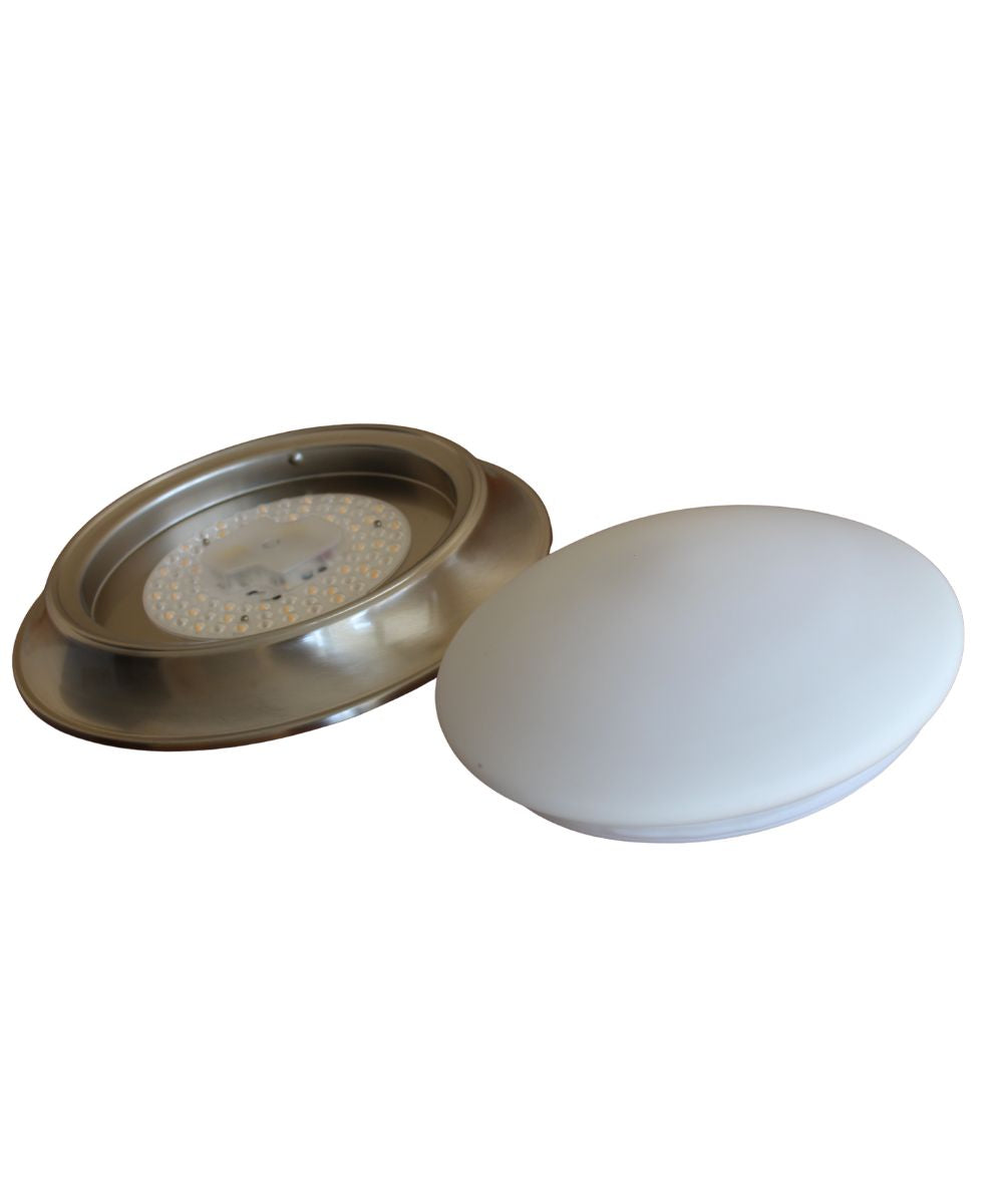 13"w 1-Light LED Flush Mount Ceiling Light Fixture Brushed Nickel Finish by RP Lighting – LampsUSA, view 6