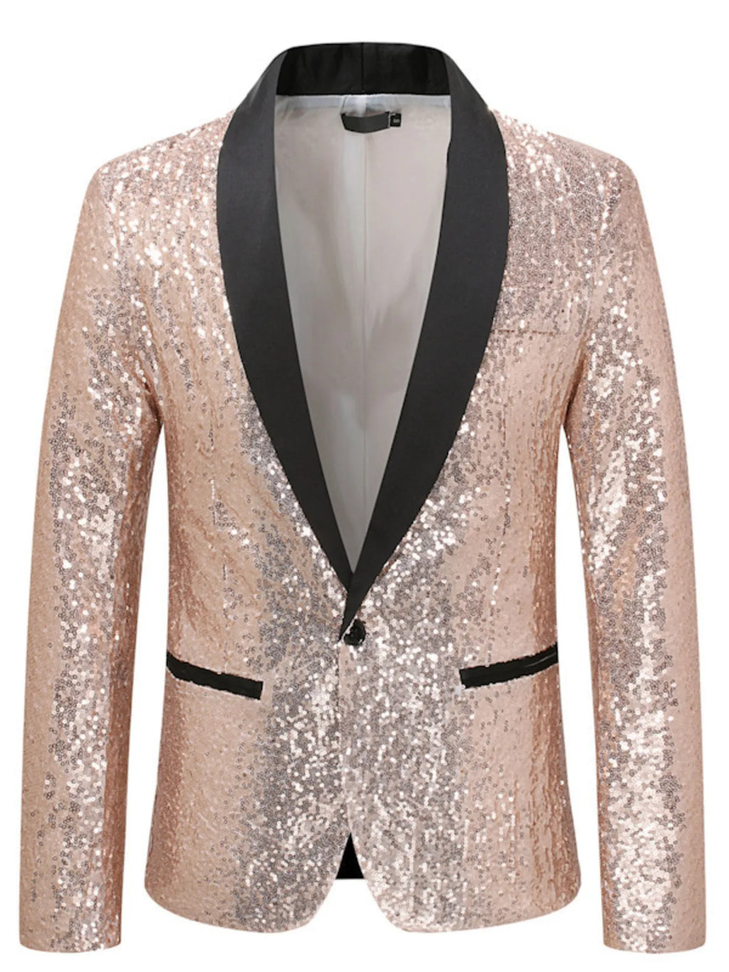 Men's Sequin Long Sleeve Blazer