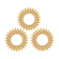 Invisibobble Original Golden Adventure 3-Piece Hair Ties Set - Stylish Hair Accessories for Women