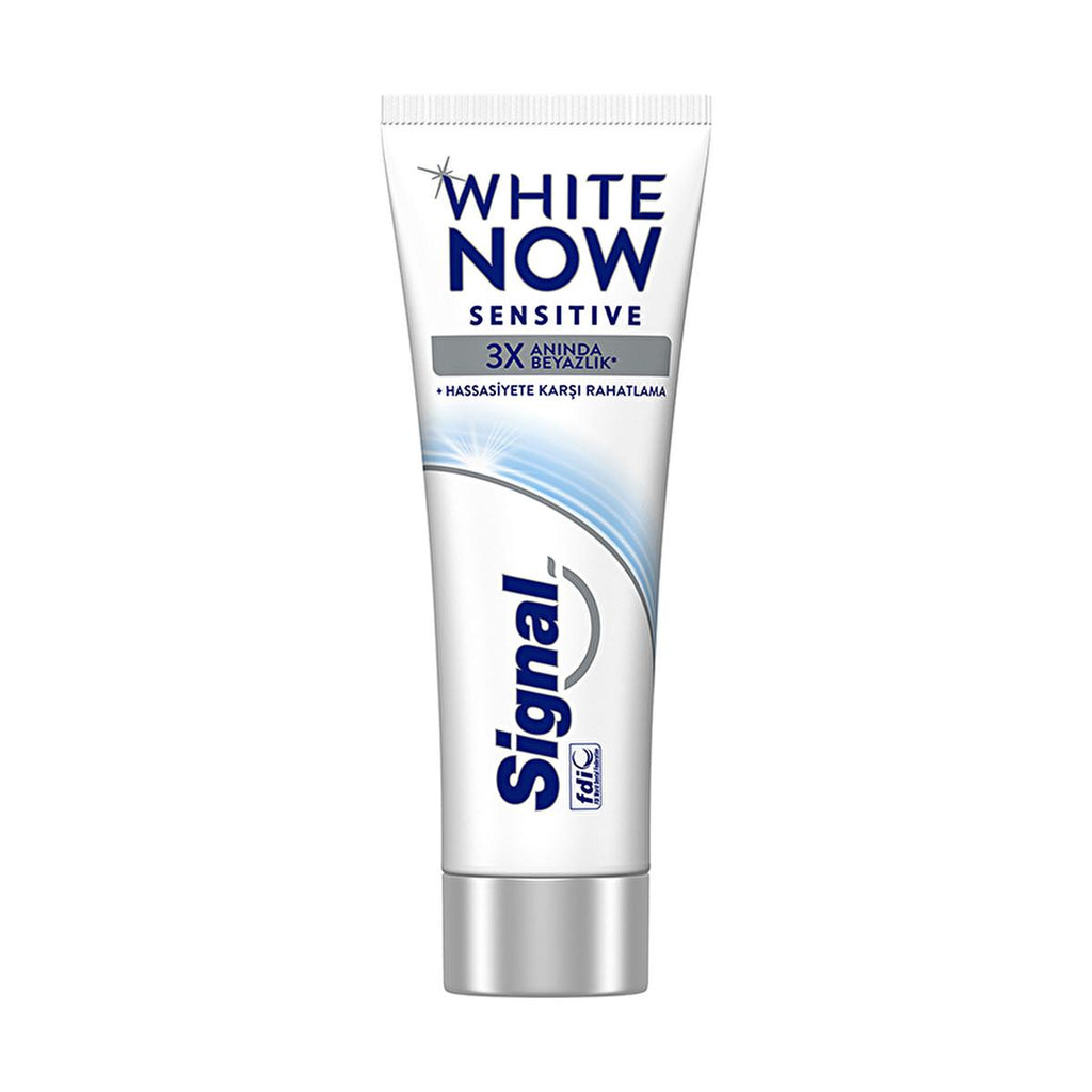 Signal White Now Sensitive Toothpaste for Sensitive Teeth - Instant Whitening & Sensitivity Relief - 2.54 fl oz