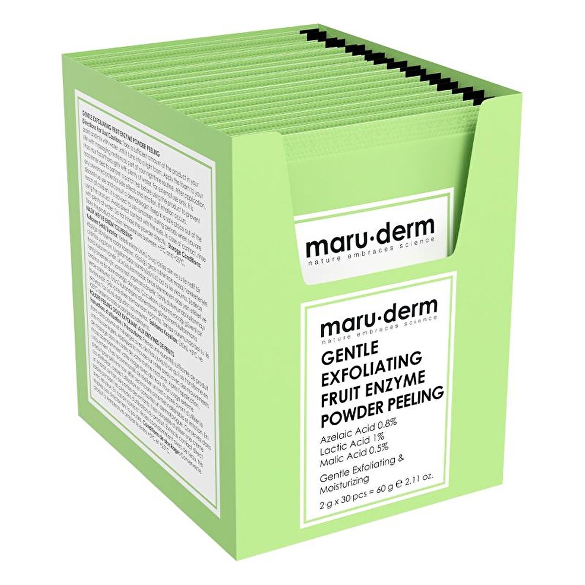 Maruderm: Gentle Facial Exfoliating Powder with Azelaic, Lactic & Malic Acid - Reduce Blemishes, Renew Skin (30 Packets)