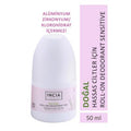 Incia Natural Roll-On Deodorant for Sensitive Skin - 50 Ml, Gentle Aloe Vera & Mineral Salt Formula