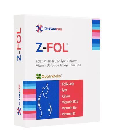 Z-Fol - Zinc Supplement 60 Tablets for Immune System Support