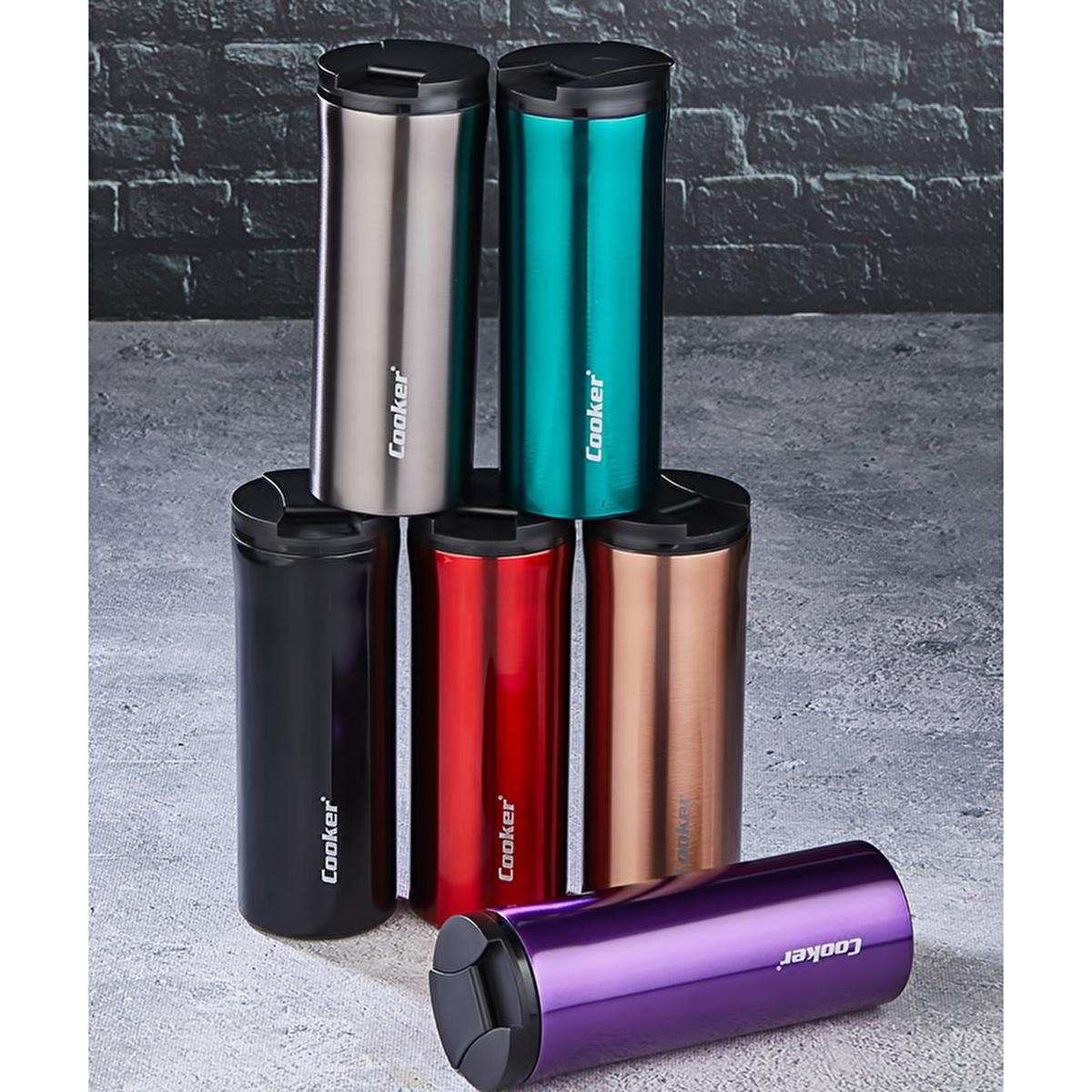 Cooker Stainless Steel Thermos 400ml - Keep Drinks Hot & Cold On-the-Go, Leak-Proof Travel Mug