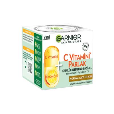 Garnier Skin Naturals Vitamin C Daily Moisturizing Gel for Normal Skin - 1.69 fl oz, Natural Skincare with Antioxidant Properties