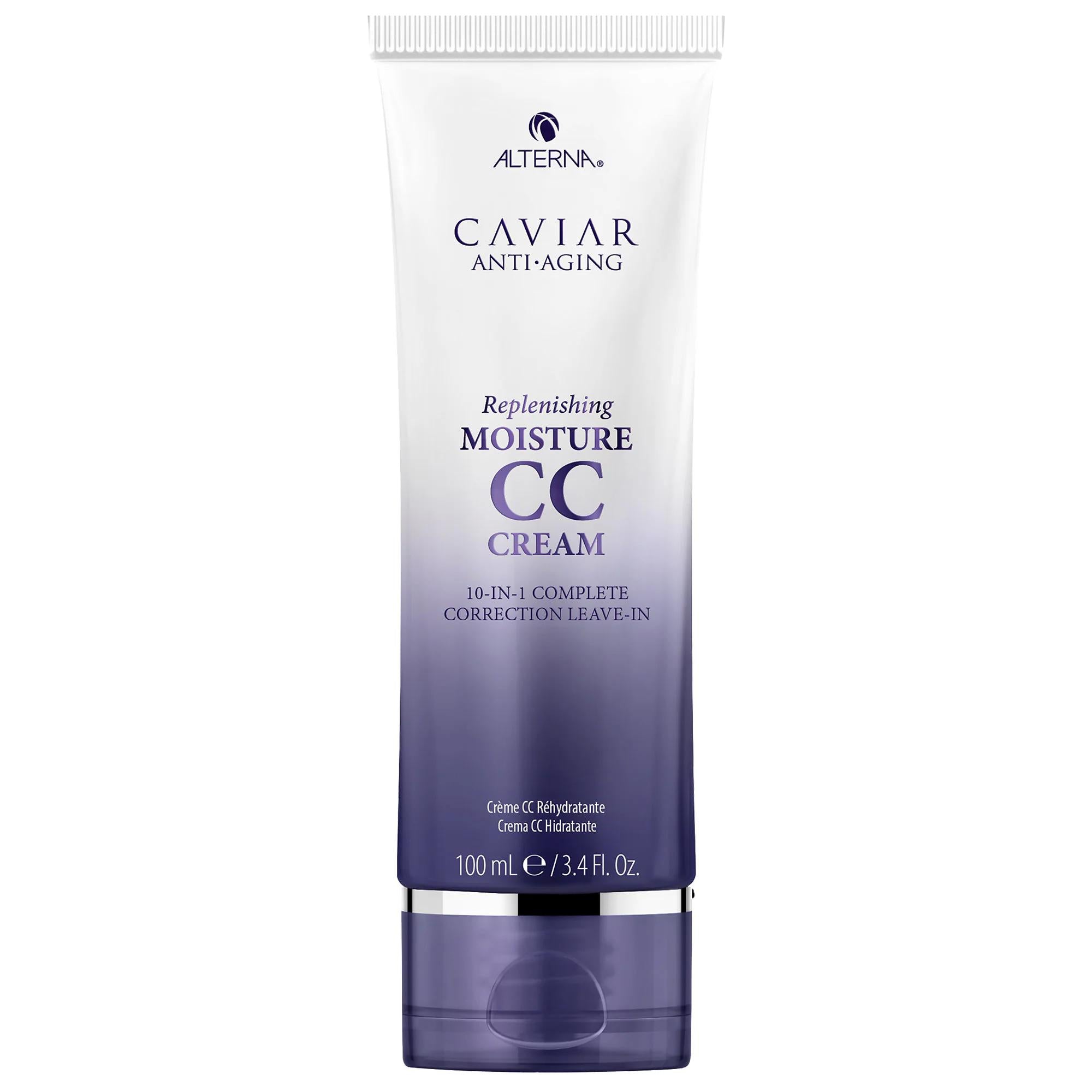 CAVIAR Anti-Aging Replenishing Moisture CC Cream - 10-in-1 Leave-in Hair Treatment & Styling Cream for Damaged Hair
