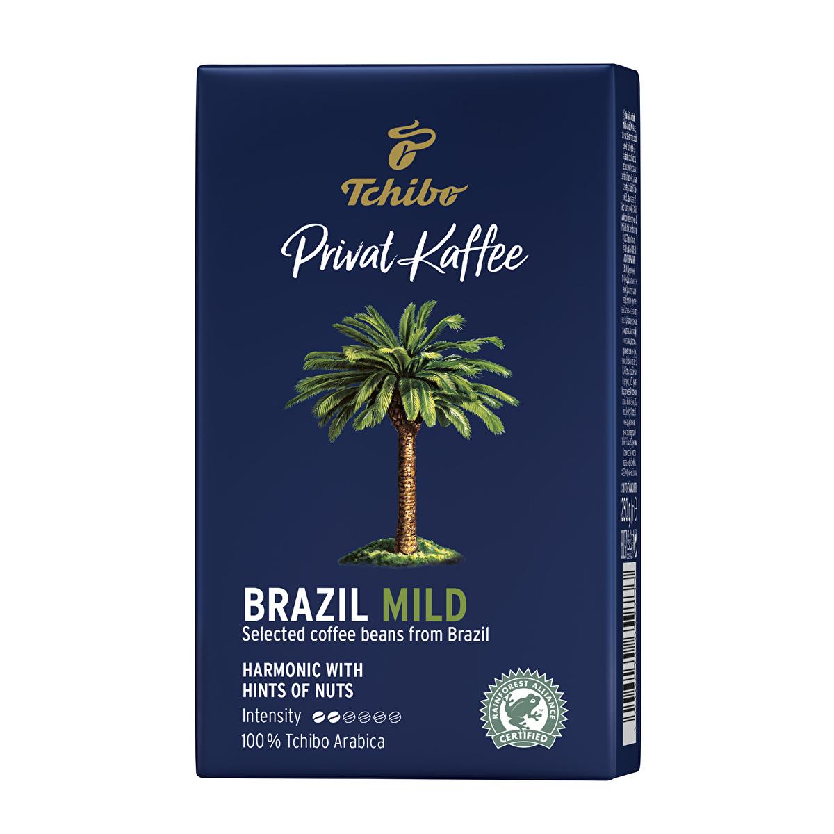 Tchibo Brazil Mild: Smooth & Nutty Ground Filter Coffee - 100% Arabica, Rainforest Alliance Certified, Gourmet Coffee