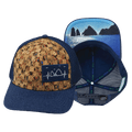 The Heartbeat Brand Cabo Baseball Hat — Cork Navy — main product shot