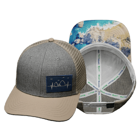Cabo Baseball Hat — Cream / Gray