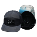 The Heartbeat Brand Cabo Hat - Flat Bill - Ocean Blue - Laser Mesh — main product shot
