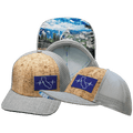 The Heartbeat Brand California Hat - Baseball Hat Fit - Cork - Heather Gray / Gray - Trucker Mesh — main product shot