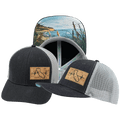 The Heartbeat Brand California Hat - Baseball Hat Fit - Charcoal / Gray - Trucker Mesh — main product shot