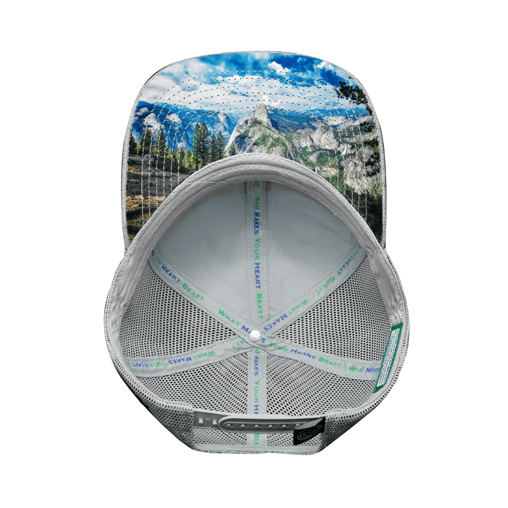 The Heartbeat Brand California Hat - Baseball Hat Fit - Cork - Heather Gray / Gray - Trucker Mesh — alternative angle