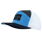 California Hat - Flat Bill - Corduroy - Charcoal / Light Blue / White - Jersey Mesh