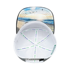 California Hat - Flat Bill - Corduroy - Charcoal / Light Blue / White - Jersey Mesh
