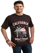 Spun Bamboo California West Coast Men's Bamboo Viscose/Organic Cotton Short Sleeve Graphic T-Shirt — main product shot