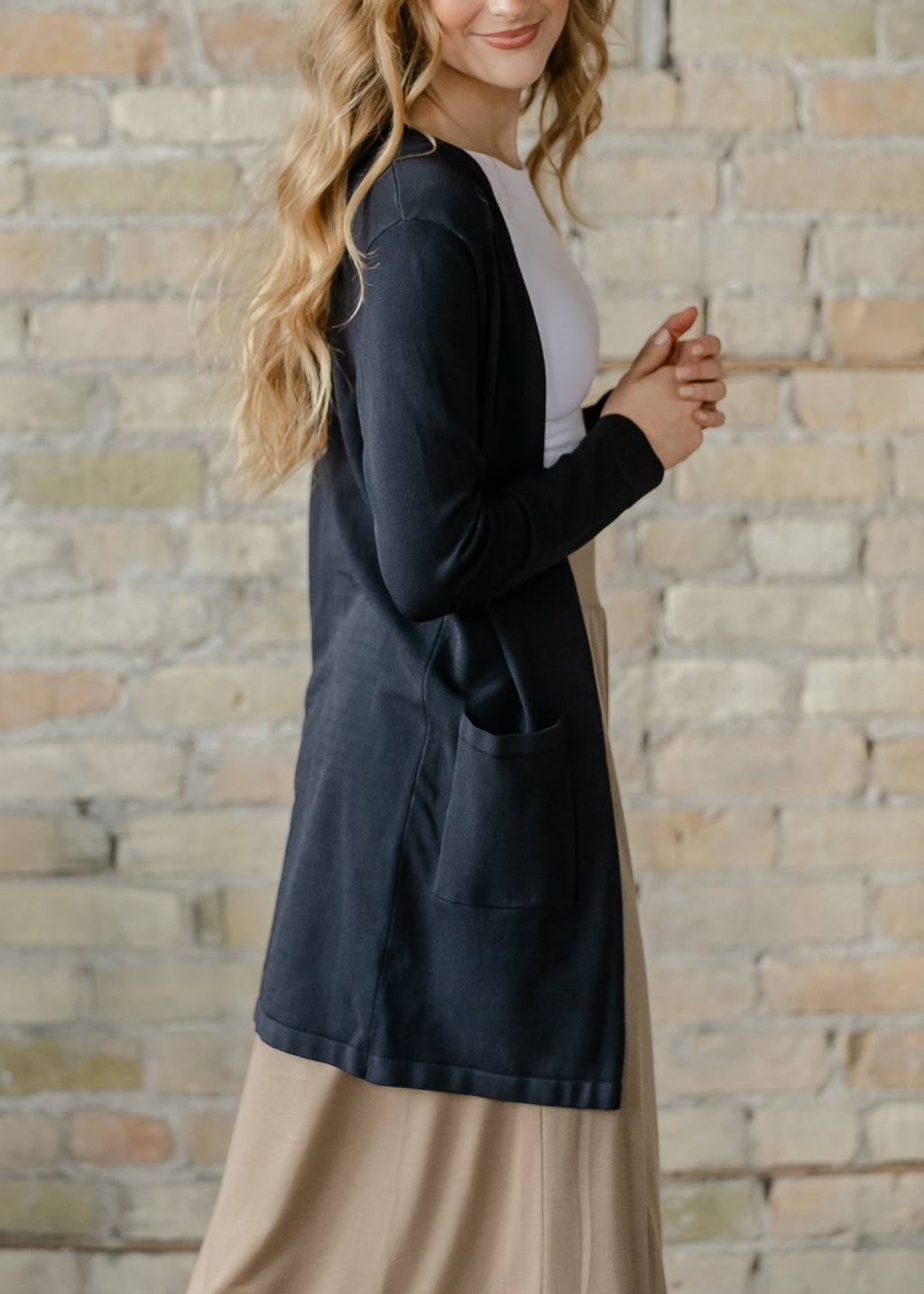Inherit Co. Cally Open Front Cardigan - FINAL SALE — back view