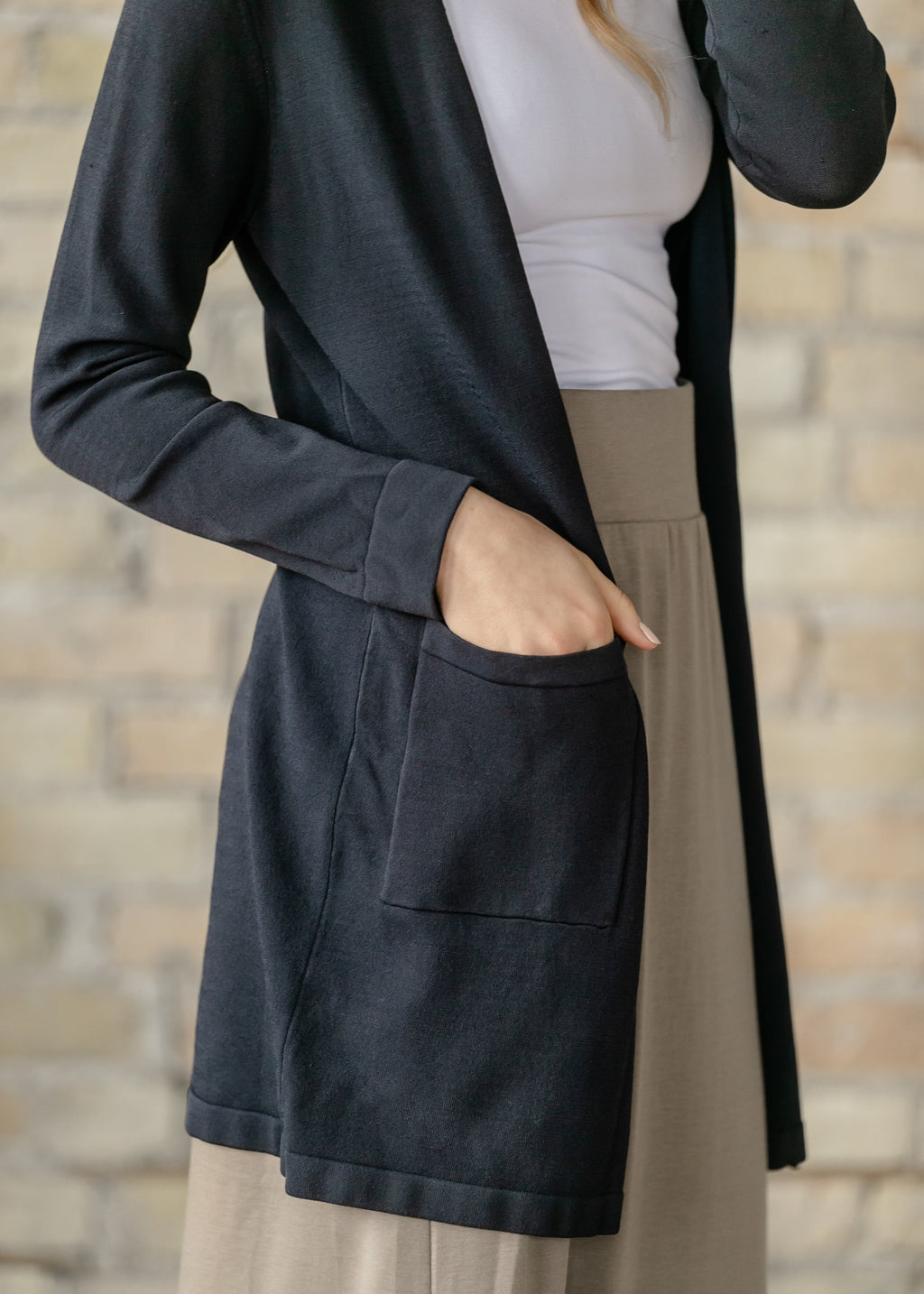 Inherit Co. Cally Open Front Cardigan - FINAL SALE — alternative angle