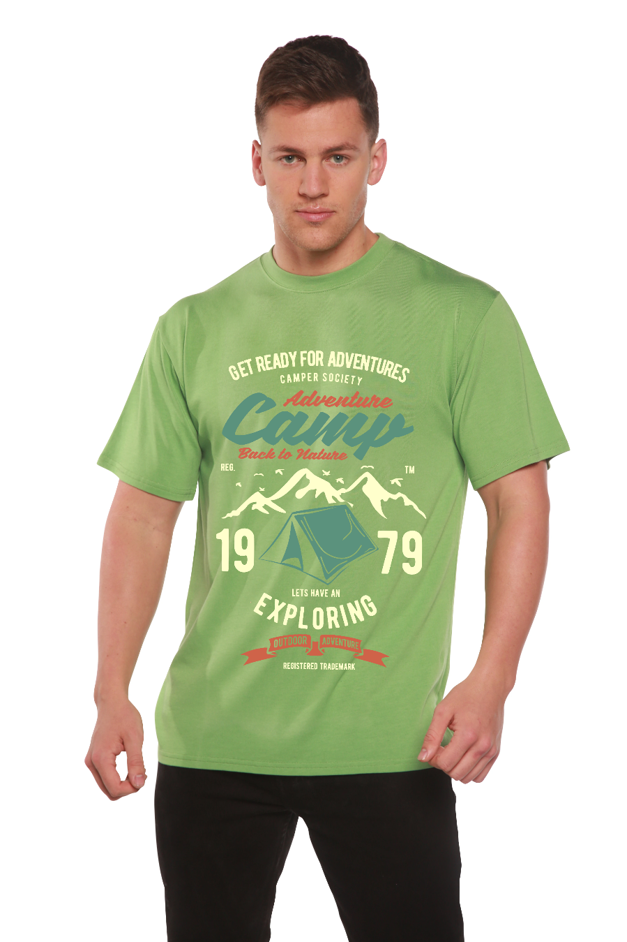 Camp Adventure Men's Bamboo Viscose/Organic Cotton Short Sleeve Graphic T-Shirt — view 6