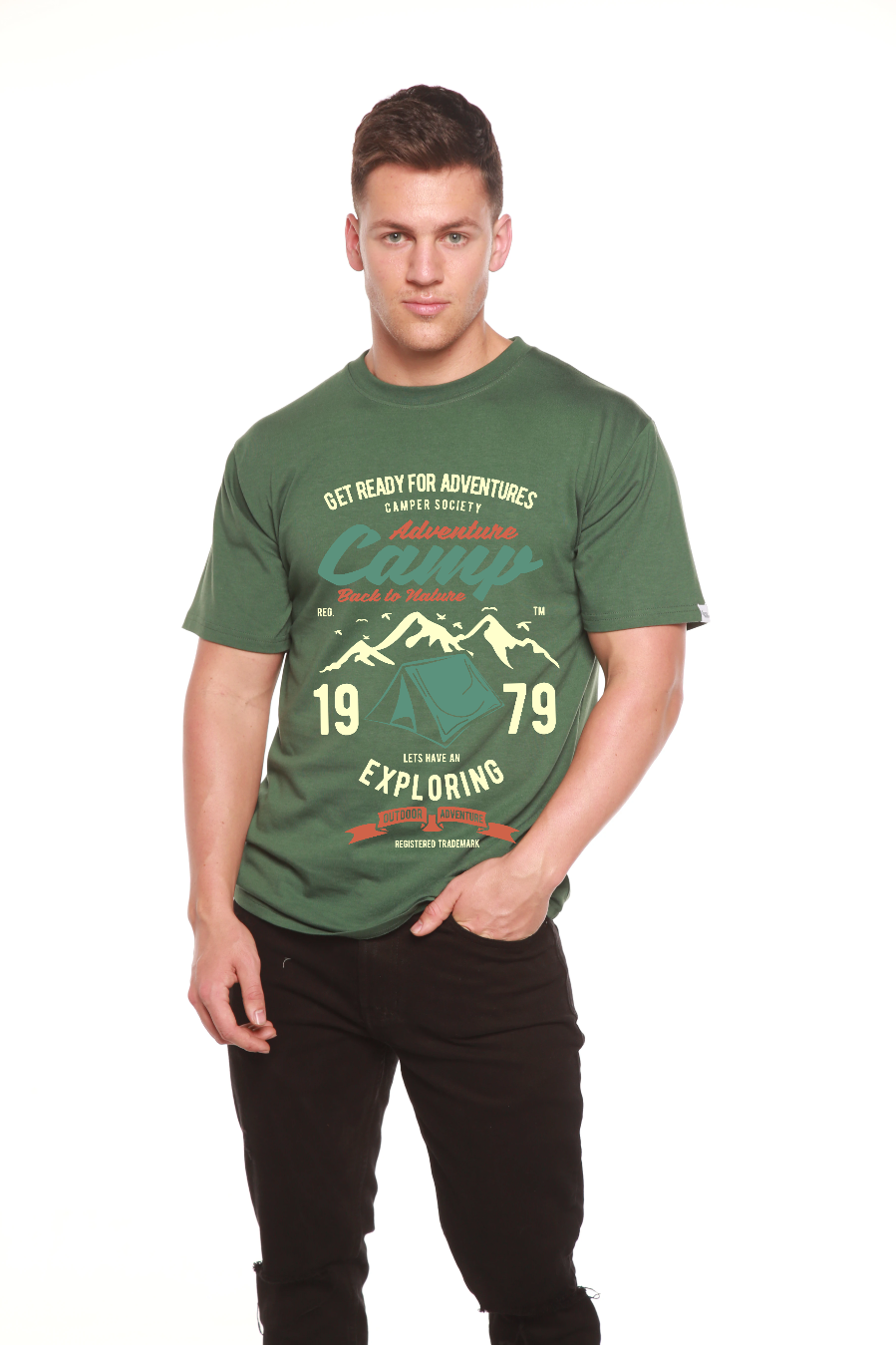 Camp Adventure Men's Bamboo Viscose/Organic Cotton Short Sleeve Graphic T-Shirt — view 8
