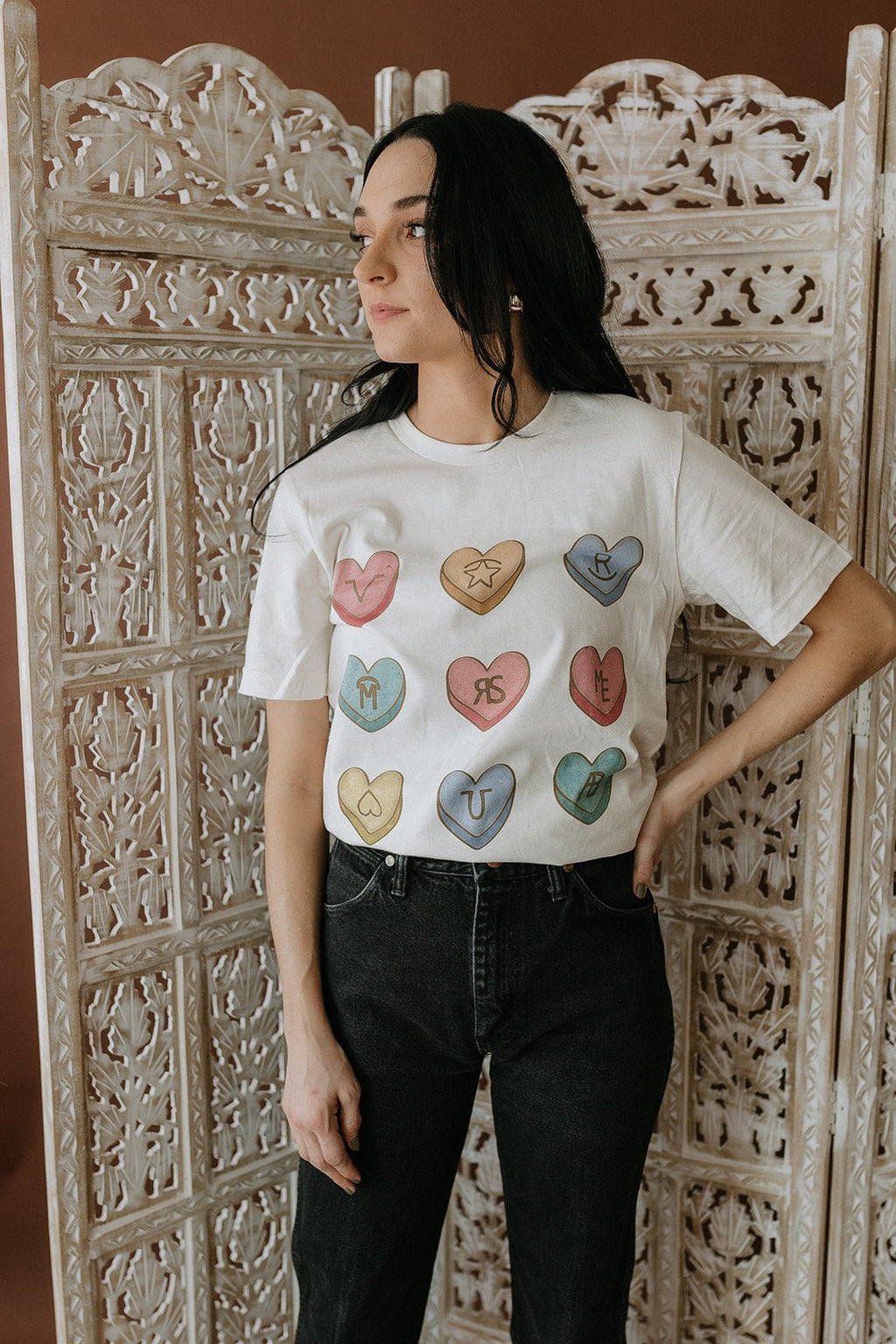 Wild Junkie Candy Cattle Brand Graphic Tee — lifestyle context
