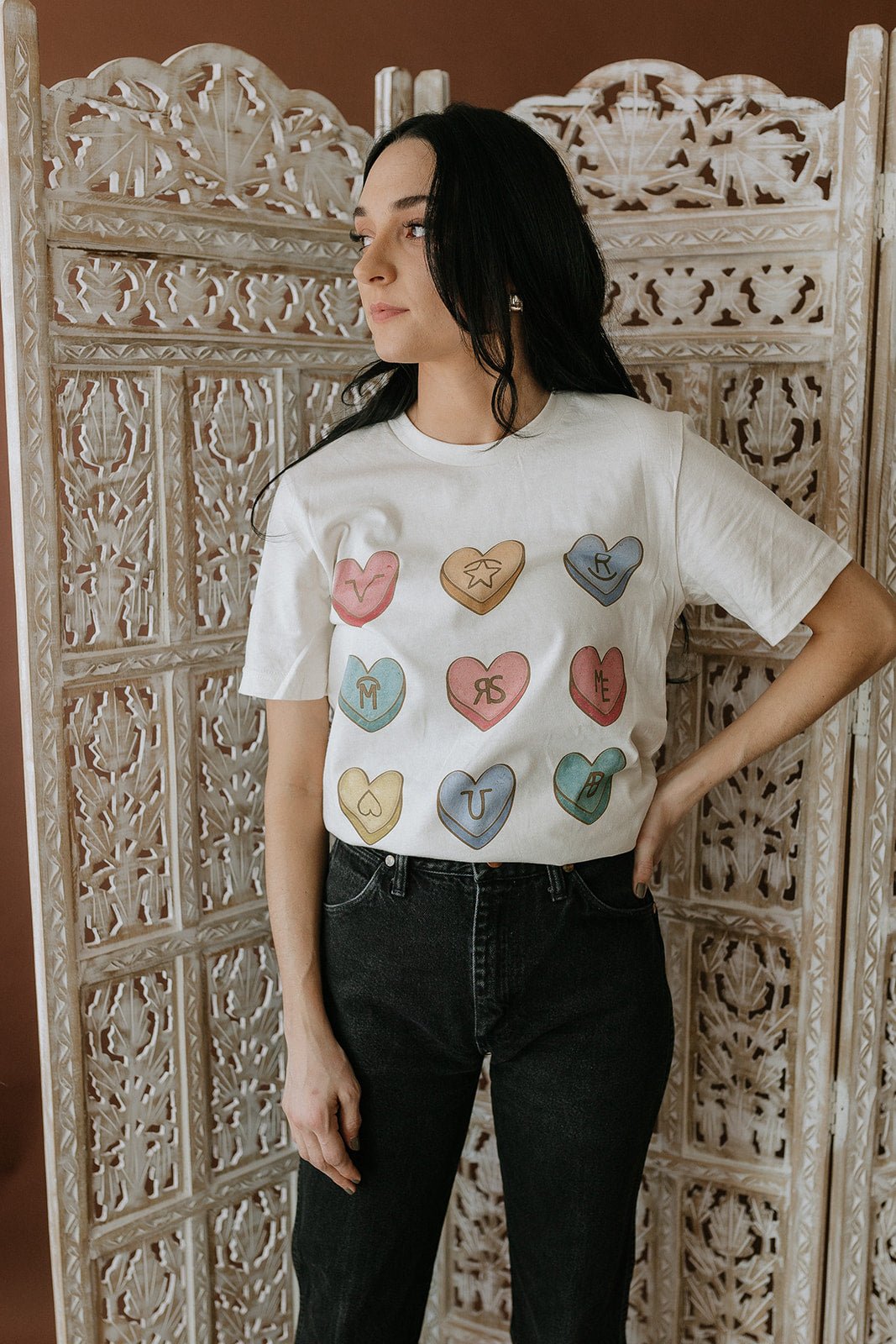 Wild Junkie Candy Cattle Brand Graphic Tee — lifestyle context