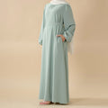 Mariam's Collection Candy Color Pleated Abaya | Must-have Essential Basic Dress (MA142) — comparison shot
